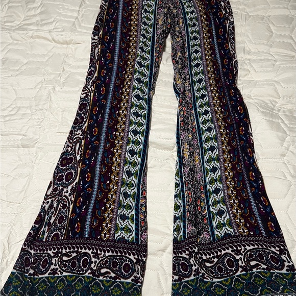 Patrons of Peace Colorful Patterned Flare Pants - Picture 3 of 6